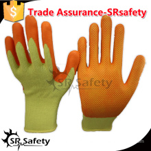 SRSAFTY 13 gauge polyester coated latex on palm working gloves